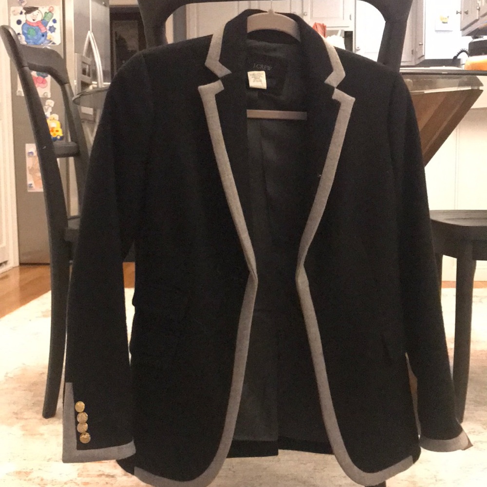 J. Crew Haching wool blazer